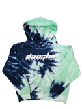 DARK BLUE-SEA FOAM & WHITE TIE DYE- WHITE LOGO