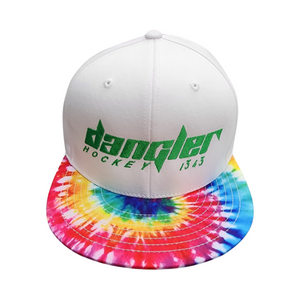 WHITE/ TIE DYE BILL GREEN LOGO