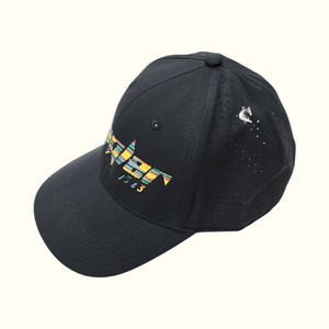 BLACK MULTI COLORED LOGO