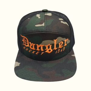 CAMO/ ORANGE OLD ENGLISH LOGO/ US FLAG LEFT SIDE