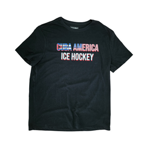 CUBA AMERICA FLAG LOGO T- SHIRT