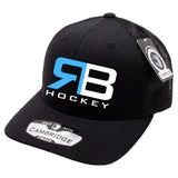 RB Hockey Black/Black Trucker Mesh Back