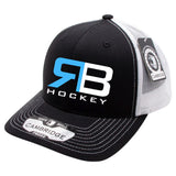 RB Hockey Black/White Trucker Mesh Back