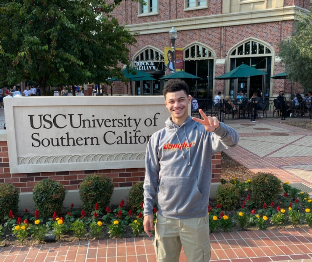 GREY/STITCHED LOGO-USC INSPIRED COLORS