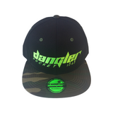 BLACK-CAMO BILL-NEON GREEN LOGO