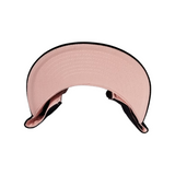 BLACK-BLACK BILL & LT PINK UNDER BILL-WHITE OUTLINE LT PINK LOGO