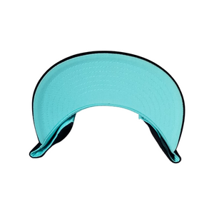 BLACK-BLACK BILL- LT BLUE UNDER BILL-WHITE OUTLINE LTBLUE LOGO