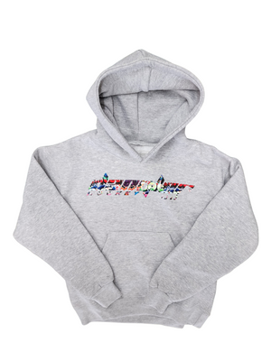 HEATHER GREY-GRAFITTI PRINT LOGO