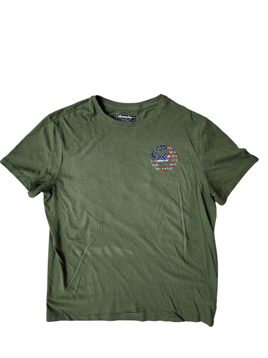 OD GREEN-DON'T JUST PLAY BE A FACTOR-US FLAG