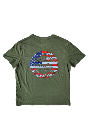 OD GREEN-DON'T JUST PLAY BE A FACTOR-US FLAG