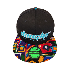 BLACK/AZTEC BILL WHITE OUTLINE ORANGE LOGO