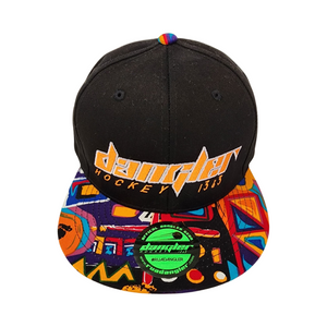 BLACK/AZTEC BILL WHITE OUTLINE ORANGE LOGO