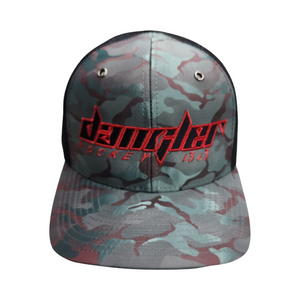 MAROON  & GREEN CAMO-BLACK MESH-MAROON OUTLINE-BLACK LOGO