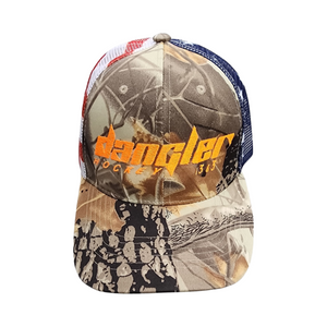 MOSSY OAK FRONT-US FLAG MESH-ORANGE LOGO