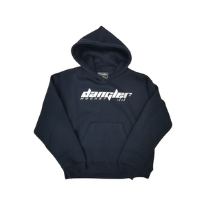 BLUE HOODIE- WHITE OG LOGO
