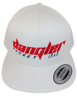 USA Inspired All White 5 panel Baseball -Red/Navy Blue logo