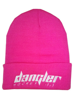 Fluorescent Pink  Short Cuff Beanie