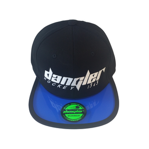 BLACK/BLUE SEE THROUGH VISOR WHITE LOGO