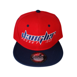 RED-BLUE BILL-WHITE OUTLINE BLUE LOGO