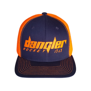 NAVY BLUE/BRIGHT ORANGE MESH BACK BRIGHT ORANGE LOGO