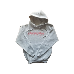 GREY HOODIE PINK GLITTER ORIGIONAL LOGO